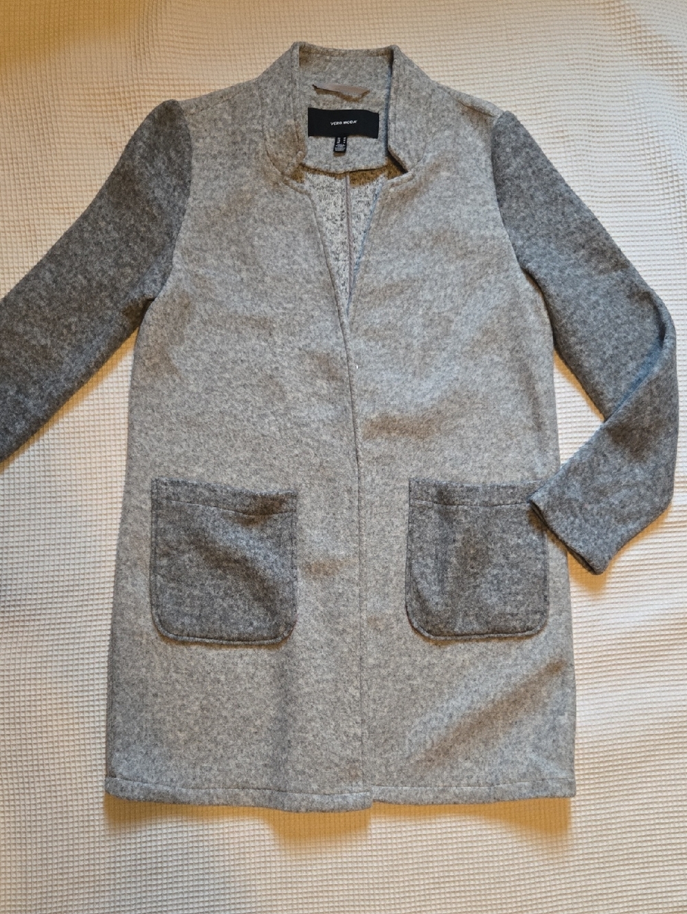 Vero Moda 2 Toned Fleece Like Cardigan Jacket